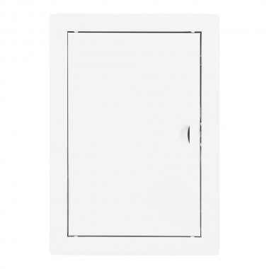 Tapa de registro rectangular empotrable acero blanco 20x30cm