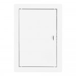 Tapa de registro rectangular empotrable acero blanco 20x30cm