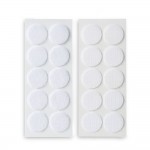 Discos adhesivos de cierre de gancho y bucle ø20mm. blanco, 2146-2, inofix