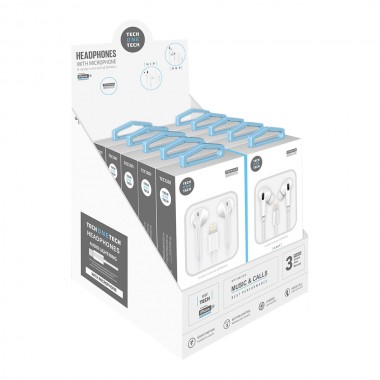 Expositor auriculares eartech 10unid hop, comp.apple tech one tech