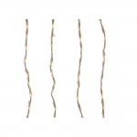Cortina de leds para balcon exterior blanco calido 2x1m 220 leds