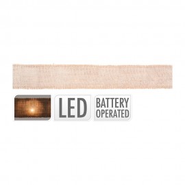 Guirnalda lazo con 20 leds a pilas 2 m x 5 cm 2 x aa