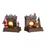 Chimenea decorativa papa noel modelos surtidos