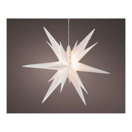 Figura led estrella roja 6 leds exterior ø40 x 40 cm