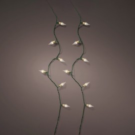 Guirnalda led vintage blanco cálido con 8 funciones centelleante para interior 1119 cm