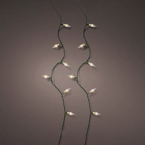 Guirnalda led color blanco cálido 8 funciones efecto centelleo para interior 1790cm 493275