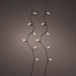 Guirnalda led color blanco cálido 8 funciones efecto centelleo para interior 1790cm 493275