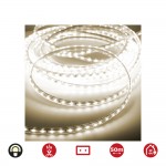 Tira de led 50m. 60 leds/m 4,2w/m blanco calido 3.200k ip44 edm 220-240v (uso interior-exterior)