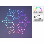 Adorno led cristal hielo, rgb, 90 leds, conexión usb. basics