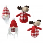 Adornos navideños para colgar, 8x10x14cm, 4 modelos. basics