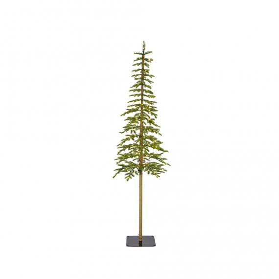 Arbol de navidad microled, ø41x180cm, parpadeantes, 150 leds, blanco calido.