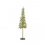 Arbol de navidad microled, ø41x180cm, parpadeantes, 150 leds, blanco calido.