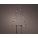Estaca microled en forma de pino, para exterior, 18x0,6x27cm. lumineo