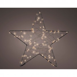 Figura microled estrella de malla exterior ø38 cm