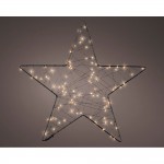 Estrella de malla micro led, ø38 cm.