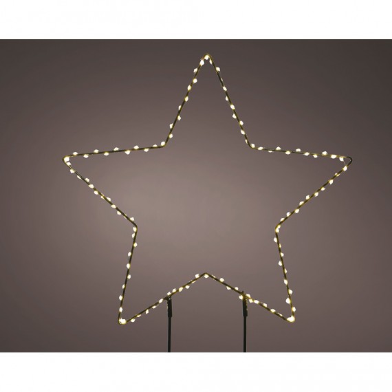 Estrella microleds de estaca, ø38 x 0,6 cm