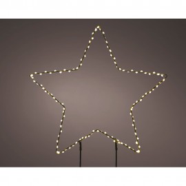 Estrella microleds de estaca, ø38 x 0,6 cm