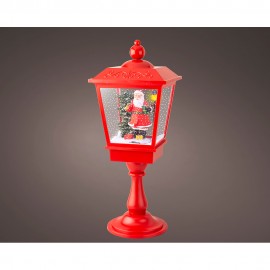 Farol papa noel con movimiento y música