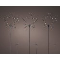 Luz decorativa microled estacas estrellas, ø15x42,5cm. lumineo