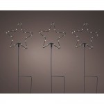 Luz decorativa microled estacas estrellas, ø15x42,5cm. lumineo