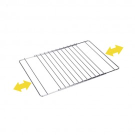 Rejilla para horno cromada extensible 38.5 cm hasta 55 x 31.5 cm