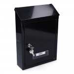 Buzon de acero modelo standard negro. edm