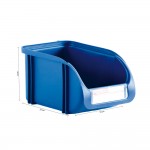 Gaveta apilable 16cm color titanium azul