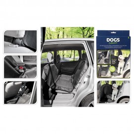 Protector para asiento de coche negro poliester 135 x 145 cm