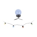 Guirnalda led bombillas esfericas fijas para exterior multicolor (colores suaves) 20 leds 12,5m