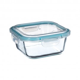 Fiambrera de cristal 800 ml 16 x 16 x 7,40 cm