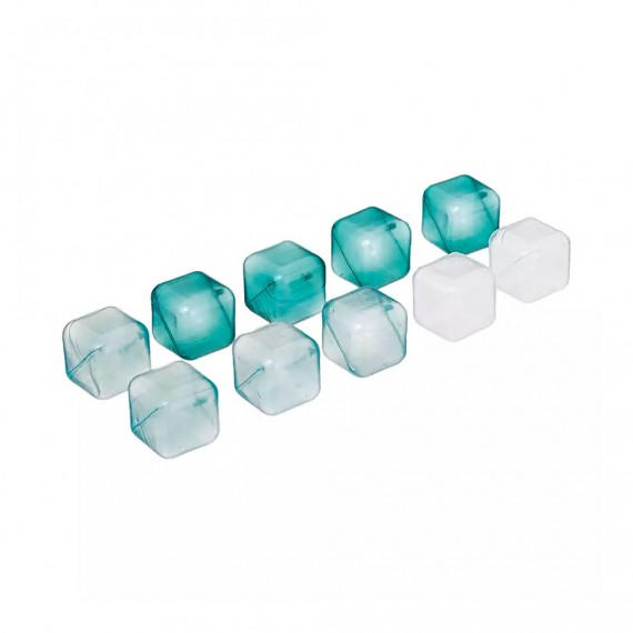 Pack 10 cubitos plastico 2,5x2,5x2,5cm