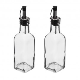 Aceitera y vinagrera de cristal 160 ml