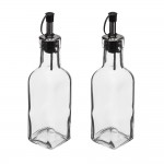 Set aceitera y vinagrera de cristal 16cl