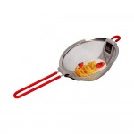 Colador inoxidable con mango de silicona 20cm