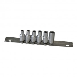 Bocallaves 1/4", juego 6 piezas