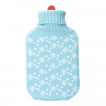 Bolsa de agua caliente. modelo azul copos blancos 2 l