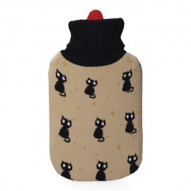 Bolsa de agua caliente 2 l modelo gatos negros