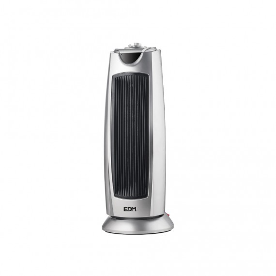 Calefactor de torre, ceramico, oscilante - modelo silver - 1000-2000w - edm