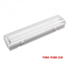 Pantalla fluorescente estanca para tubo de led 2 x 22 w (eq. 58 w) 220 v ip65 155 cm