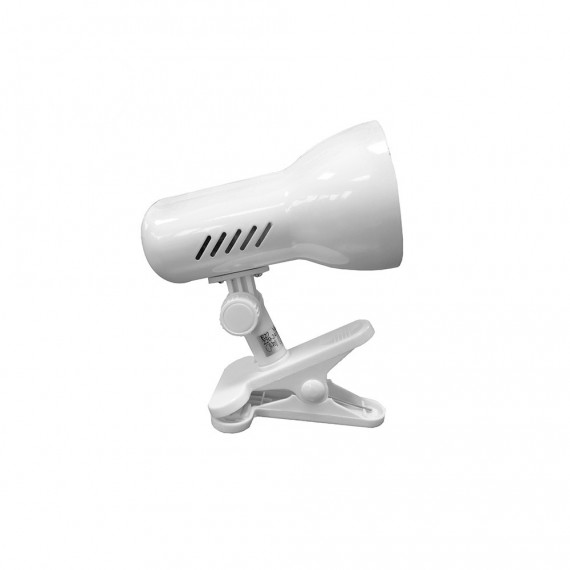 Foco con pinza color blanco e27 modelo galaxy 60w edm