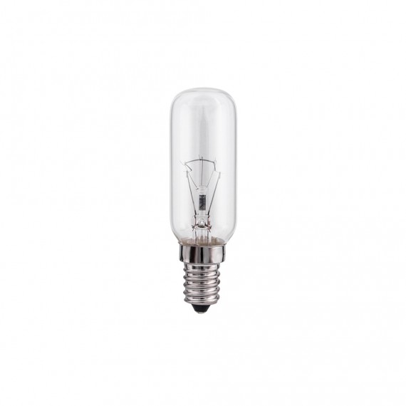 Bombilla incandescente tubular transparente 25w e14