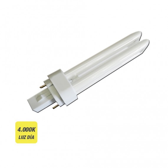 Bombilla bajo consumo osram 26w 2 pins g24d-3 4000k luz dia 16,9cm