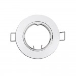 Aro halogeno metálico. oscilante. color blanco. ø8,4cm