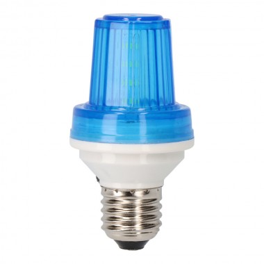 Bombilla flash e27 1w color azul