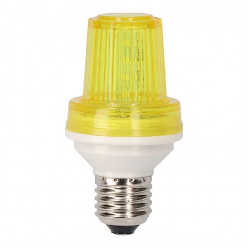 Bombilla flash led e27 1w color amarillo
