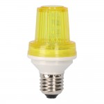 Bombilla flash led e27 1w color amarillo