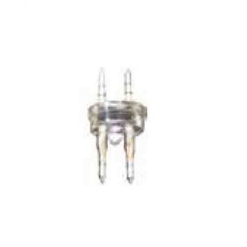 Conector tubo flexilux/flexiled 13mm 2 vias "punta-punta"