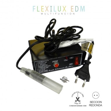 Programador tubo flexilux máx.100m 2 vias ip44