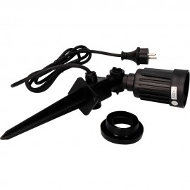 Estaca de jardín estanca color negro 1 foco e27