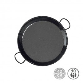 Paellera tradicional de acero esmaltado ø42 cm (10 personas)